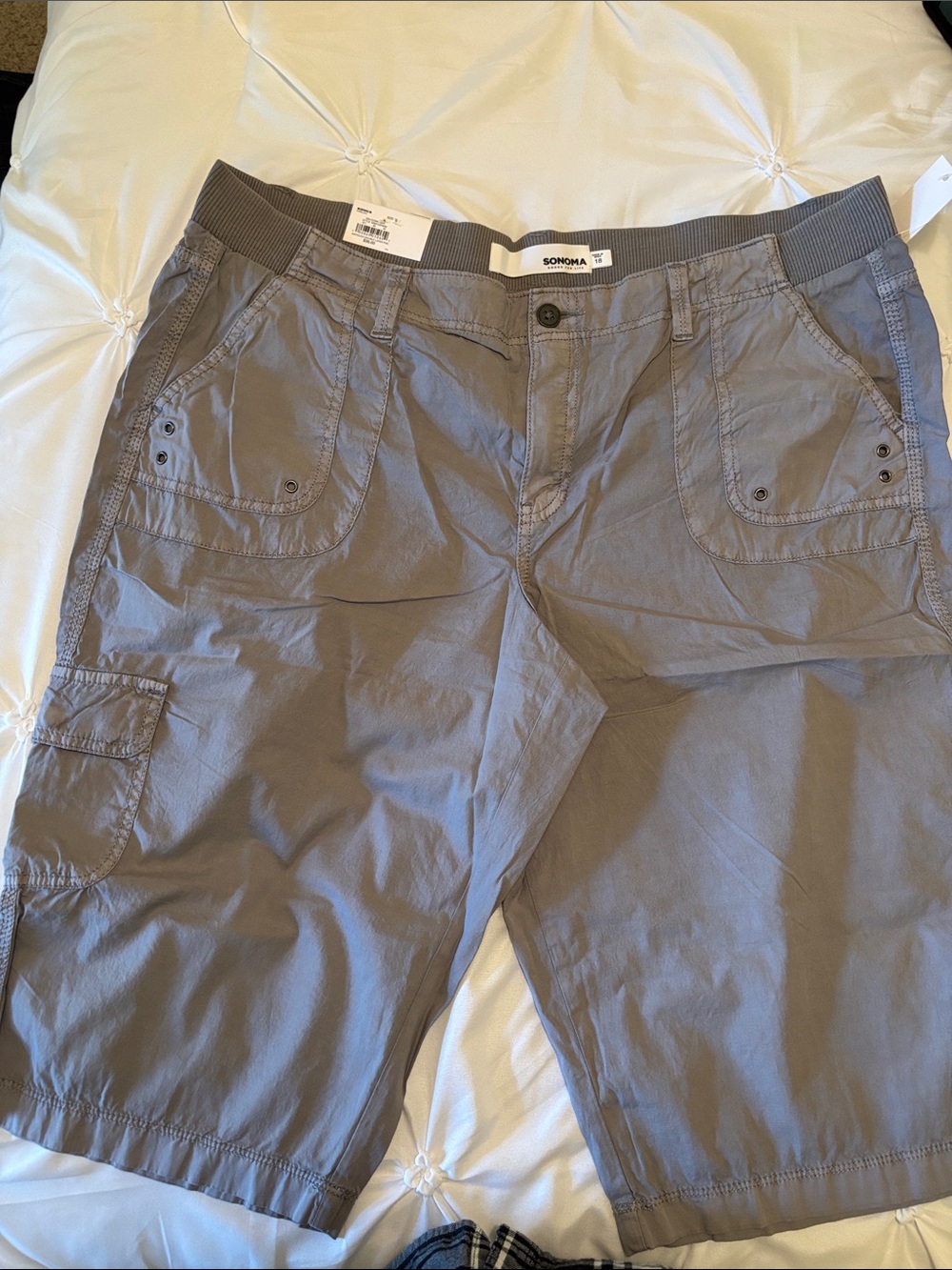 Sonoma Women's Gray Utility Skimmer Shorts